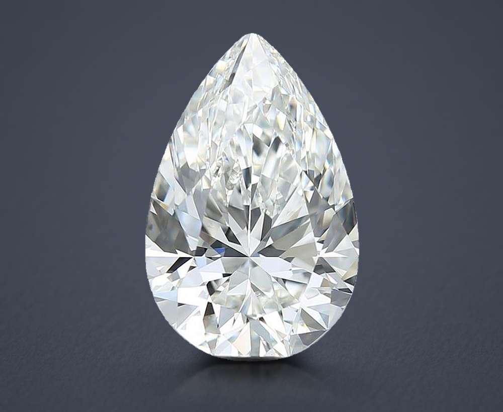 4.03 Carat Pear Natural Diamond