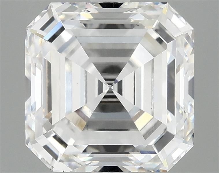 4.10ct F VS1 Excellent Cut Asscher Lab Grown Diamond