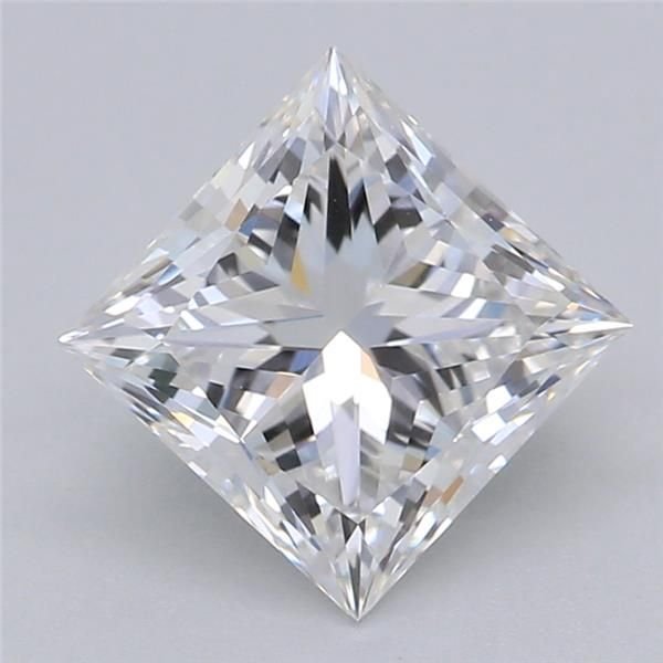 1.24ct D VVS2 Very Good Cut Princess Lab Grown Diamond