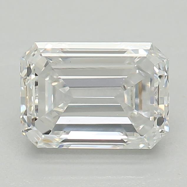 0.53ct D VVS2 Very Good Cut Emerald Lab Grown Diamond