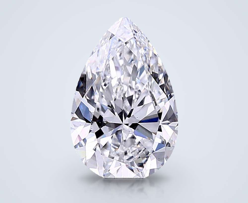 2.60 Carat Pear Lab Diamond