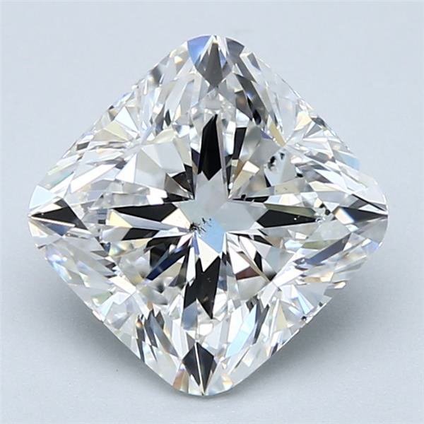 3.10ct F SI1 Rare Carat Ideal Cut Cushion Diamond