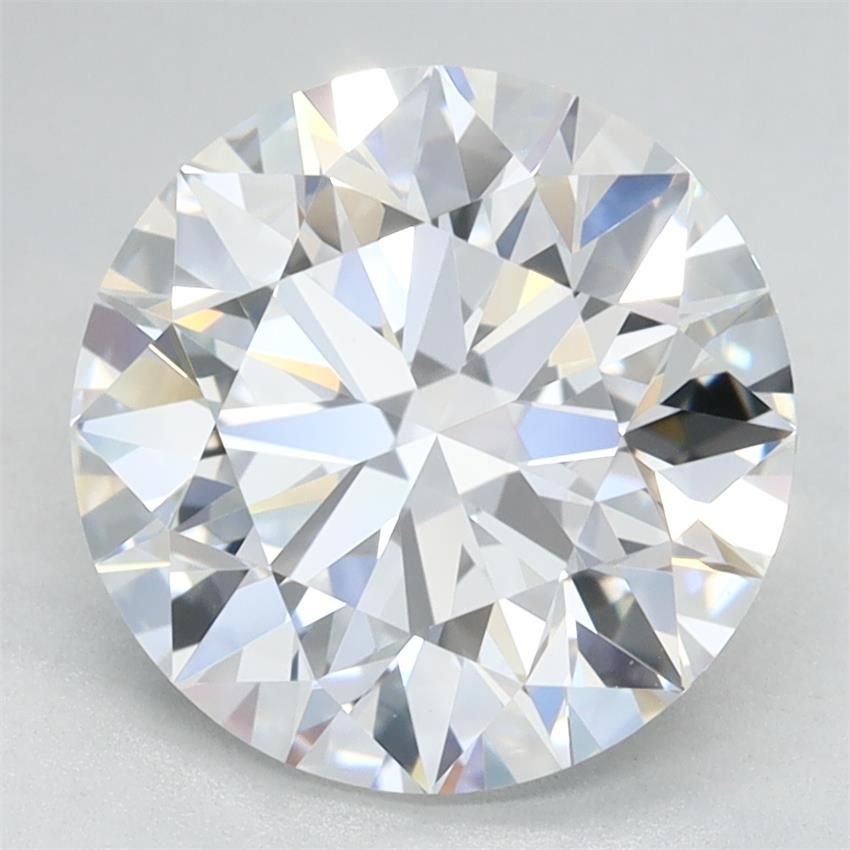 2.84ct D VVS1 Rare Carat Ideal Cut Round Lab Grown Diamond