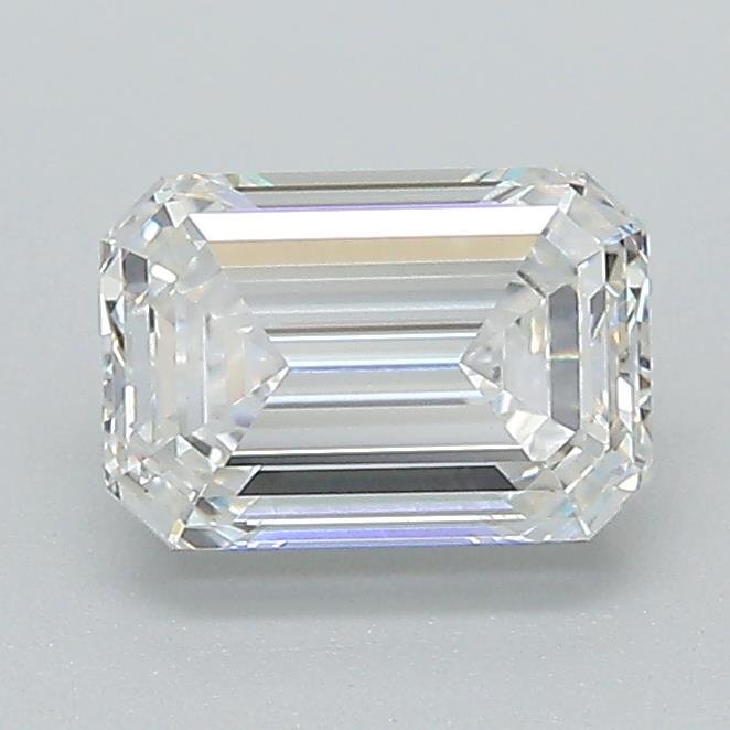 1.10ct E VVS2 Rare Carat Ideal Cut Emerald Lab Grown Diamond