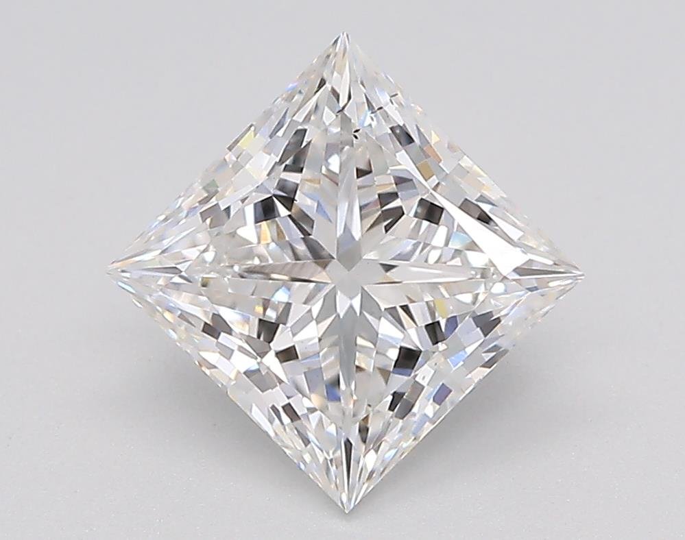 1.25ct F SI1 Rare Carat Ideal Cut Princess Lab Grown Diamond