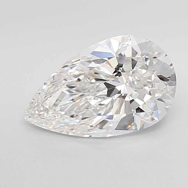 3.01ct E VS1 Rare Carat Ideal Cut Pear Lab Grown Diamond
