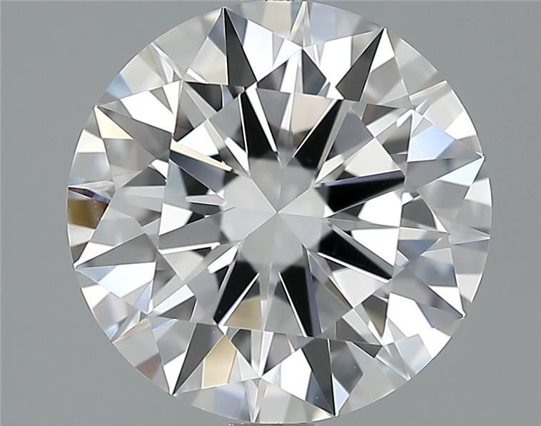 2.55ct F IF Rare Carat Ideal Cut Round Diamond