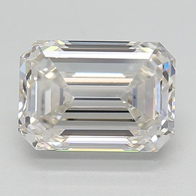 2.03ct H VVS2 Rare Carat Ideal Cut Emerald Lab Grown Diamond