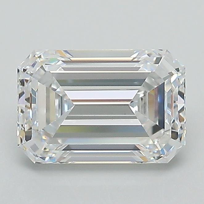 1.36ct E VVS2 Rare Carat Ideal Cut Emerald Lab Grown Diamond