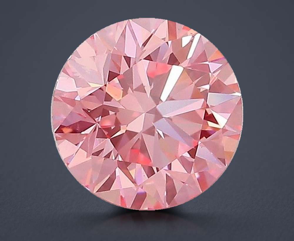 1.50 Ct. Fancy Vivid Pink Round Lab Diamond
