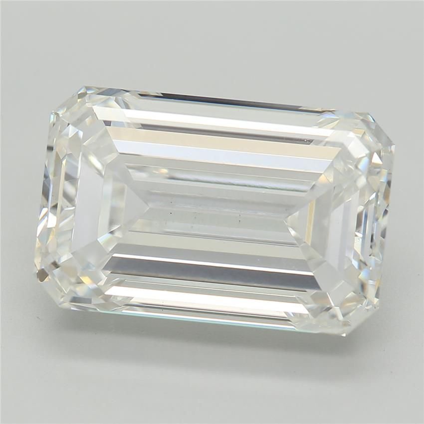 7.07ct F VS2 Rare Carat Ideal Cut Emerald Lab Grown Diamond