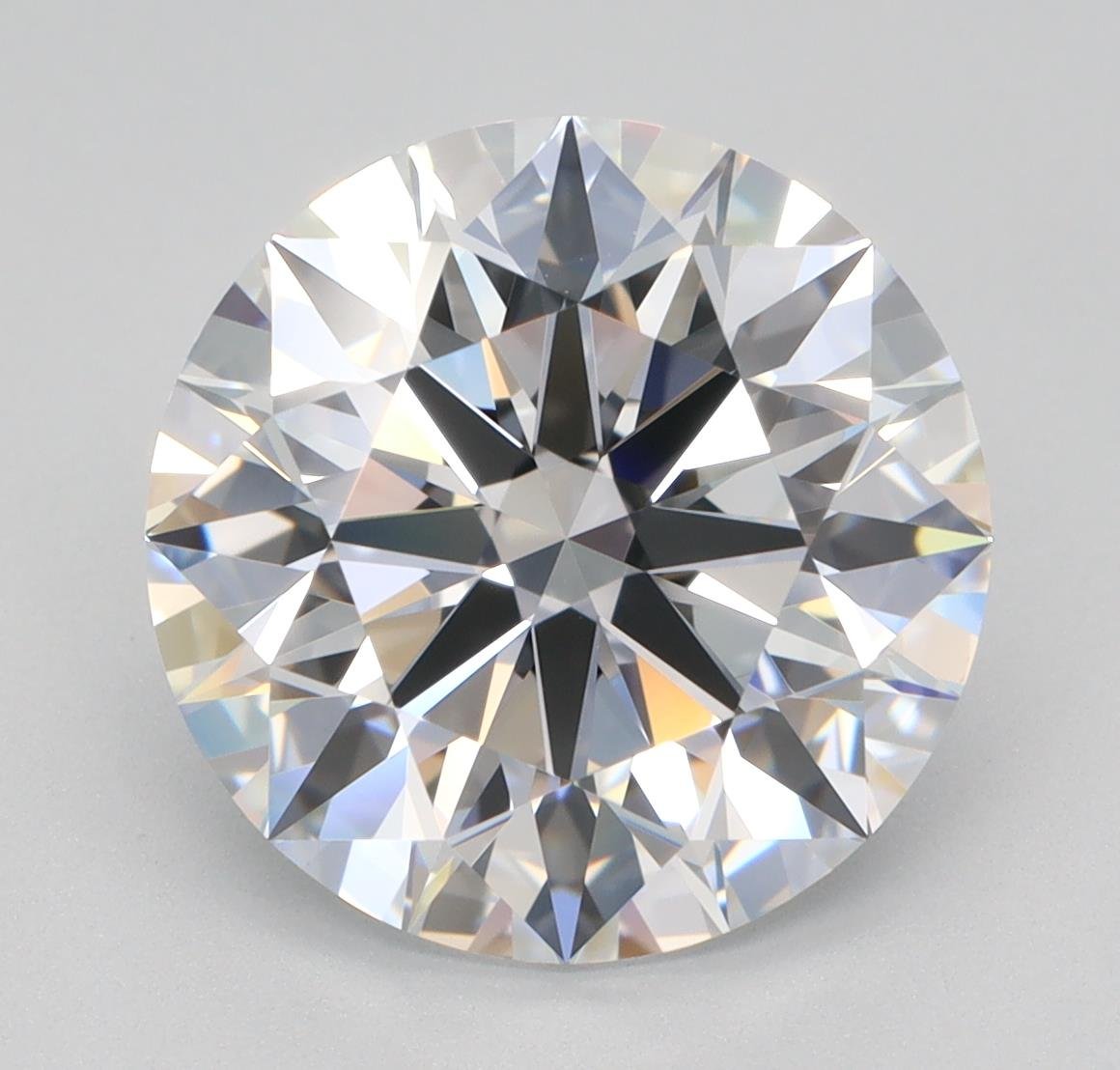 3.45ct D VVS1 Rare Carat Ideal Cut Round Lab Grown Diamond