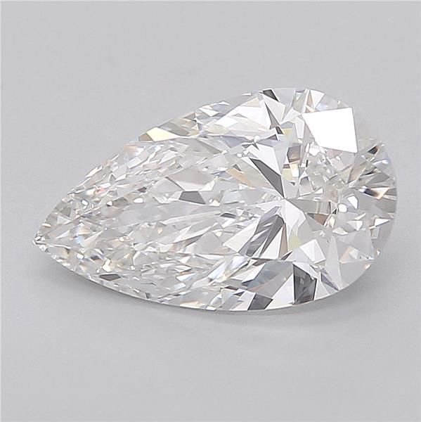 3.02ct G VVS2 Rare Carat Ideal Cut Pear Lab Grown Diamond