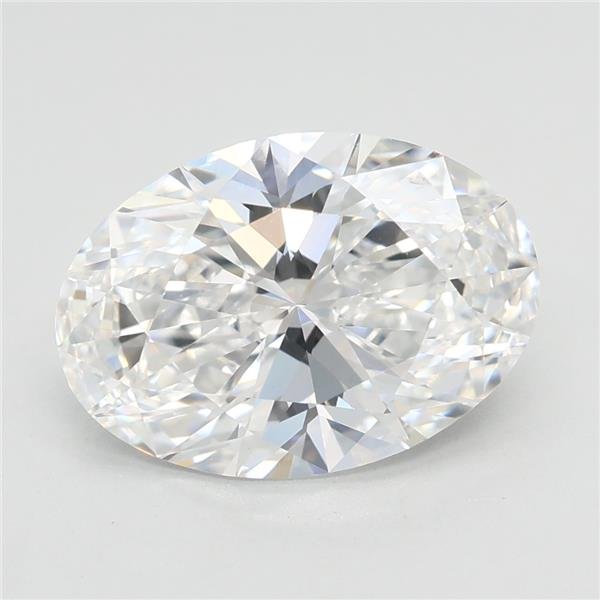 2.57ct D VVS2 Excellent Cut Oval Lab Grown Diamond