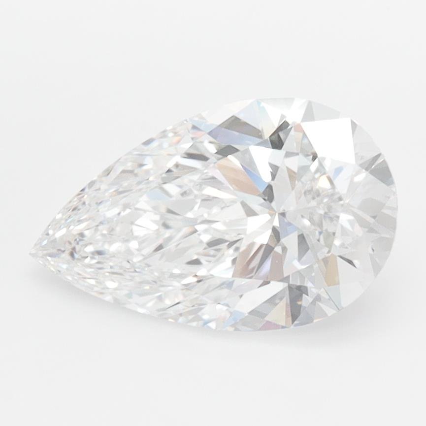 1.56ct D VVS2 Rare Carat Ideal Cut Pear Lab Grown Diamond