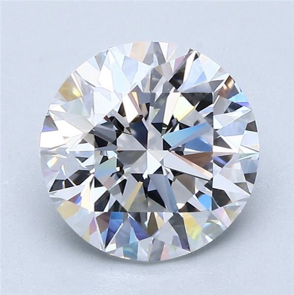 2.74ct D FL Rare Carat Ideal Cut Round Diamond