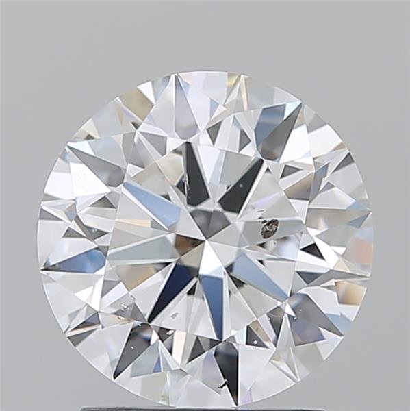 2.08ct D SI2 Rare Carat Ideal Cut Round Diamond