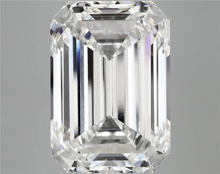 15.68ct F VVS2 Excellent Cut Emerald Lab Grown Diamond