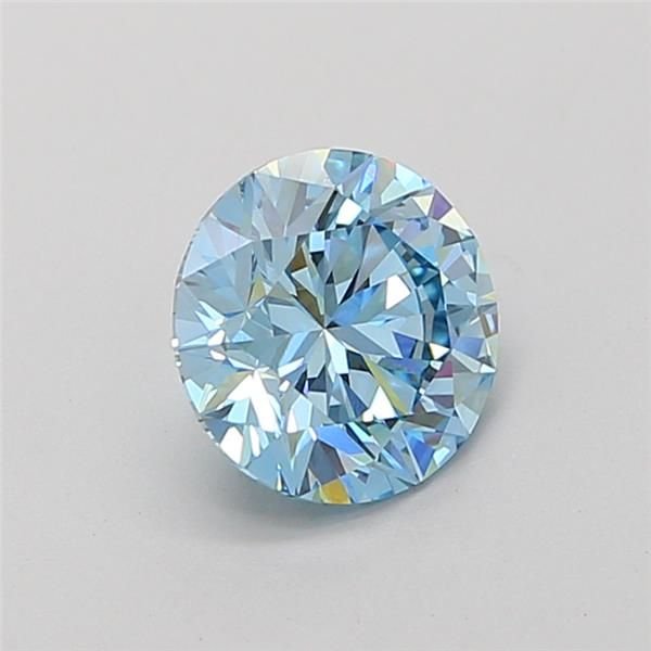 1.60 Ct. Fancy Vivid Blue Round Lab Diamond