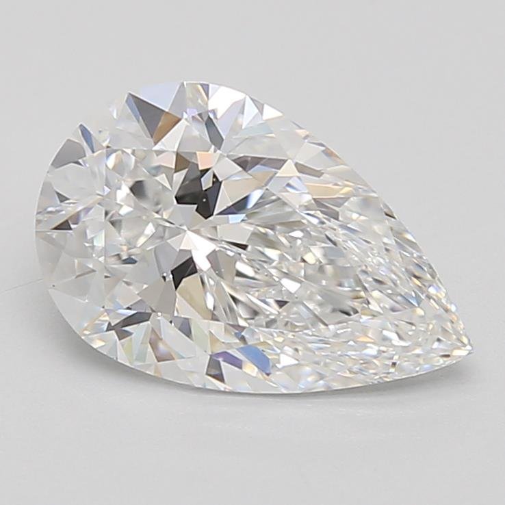 1.66ct D VS2 Rare Carat Ideal Cut Pear Lab Grown Diamond