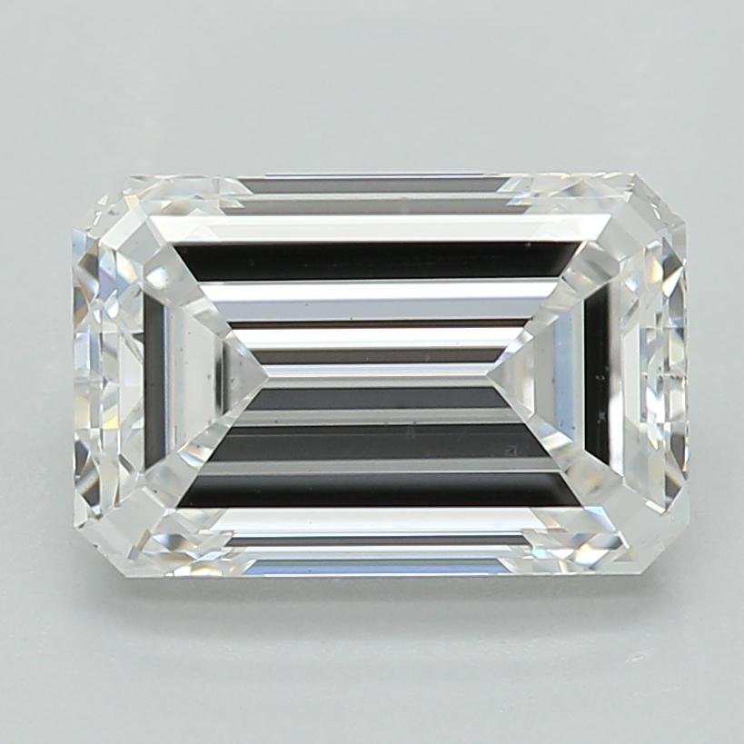 1.09ct D SI1 Rare Carat Ideal Cut Emerald Lab Grown Diamond