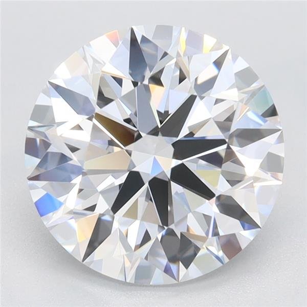 2.78ct D VVS1 Rare Carat Ideal Cut Round Lab Grown Diamond