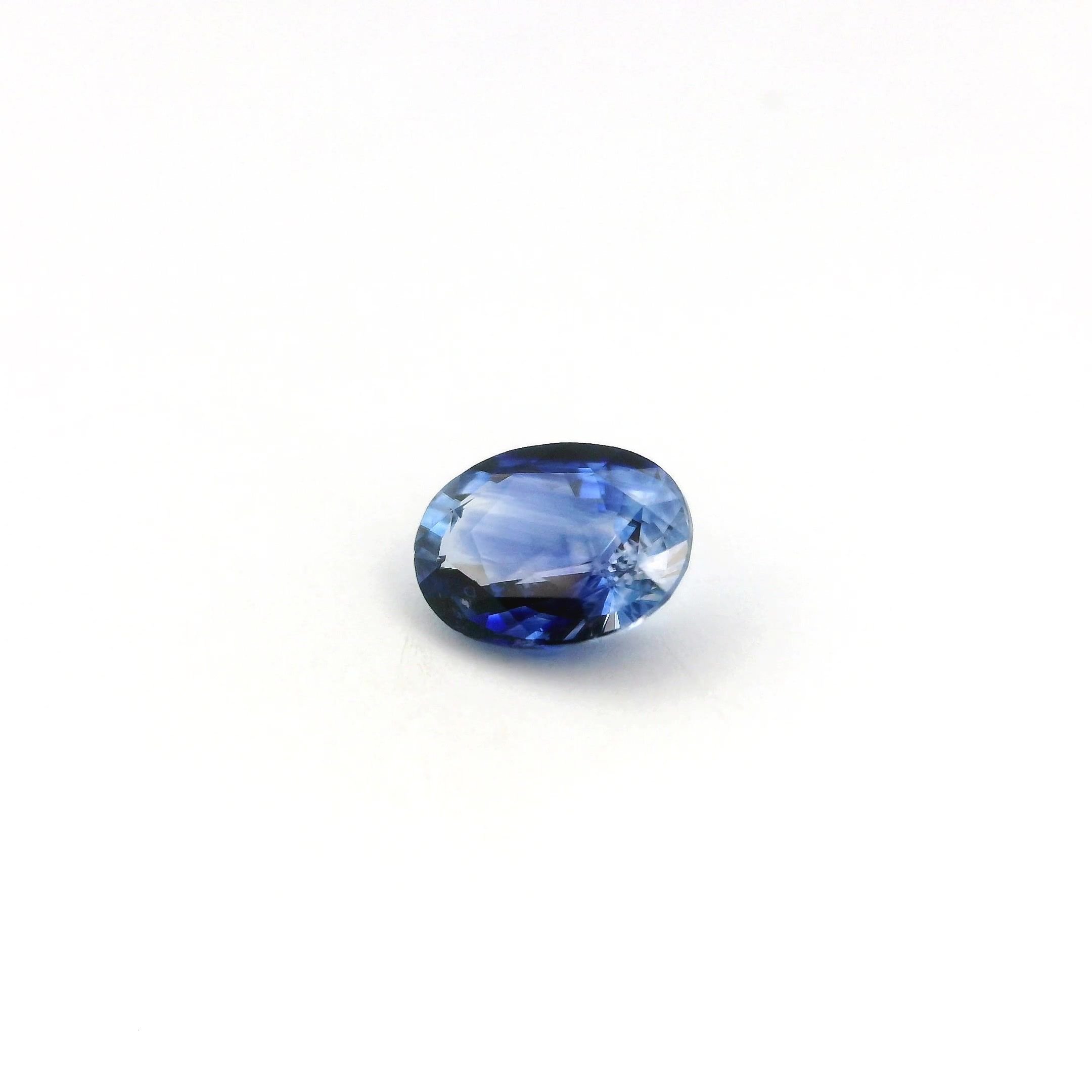 1.04 Carat Intense Blue Oval Sapphire