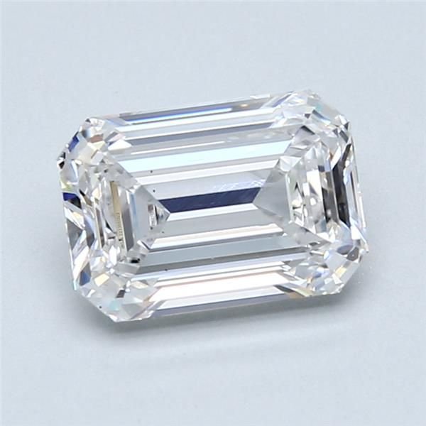 2.01ct D VS2 Rare Carat Ideal Cut Emerald Diamond