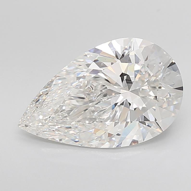 5.20ct F VS1 Rare Carat Ideal Cut Pear Lab Grown Diamond