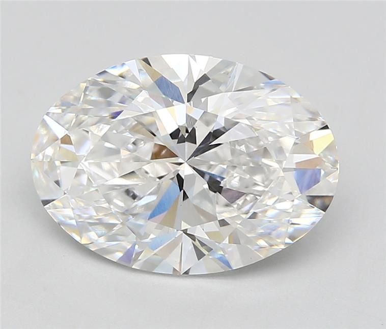 4.20ct E VVS2 Rare Carat Ideal Cut Oval Lab Grown Diamond