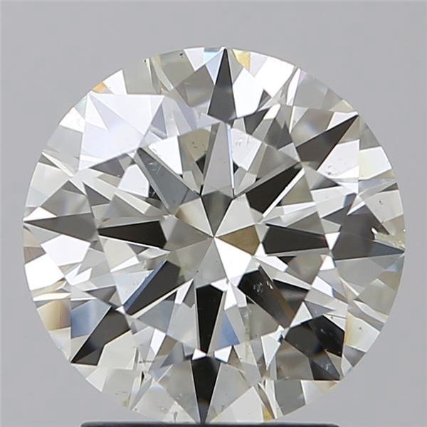 2.52ct I SI1 Rare Carat Ideal Cut Round Diamond