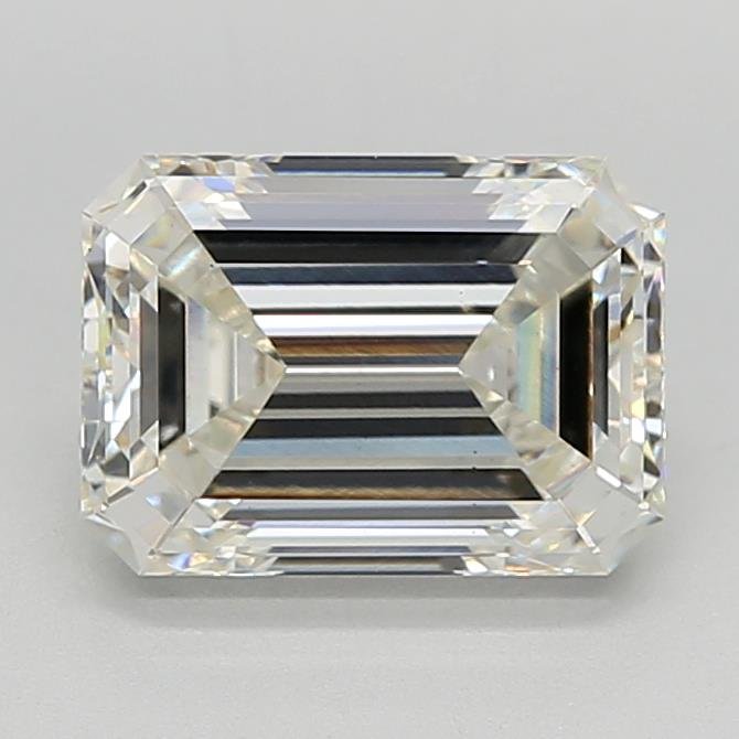 3.02ct H VS1 Rare Carat Ideal Cut Emerald Lab Grown Diamond