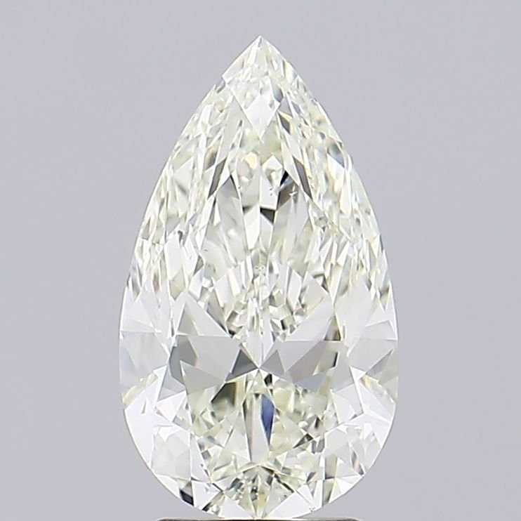 3.08ct J VS2 Rare Carat Ideal Cut Pear Diamond