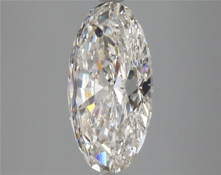 5.13ct H VS2 Rare Carat Ideal Cut Oval Lab Grown Diamond