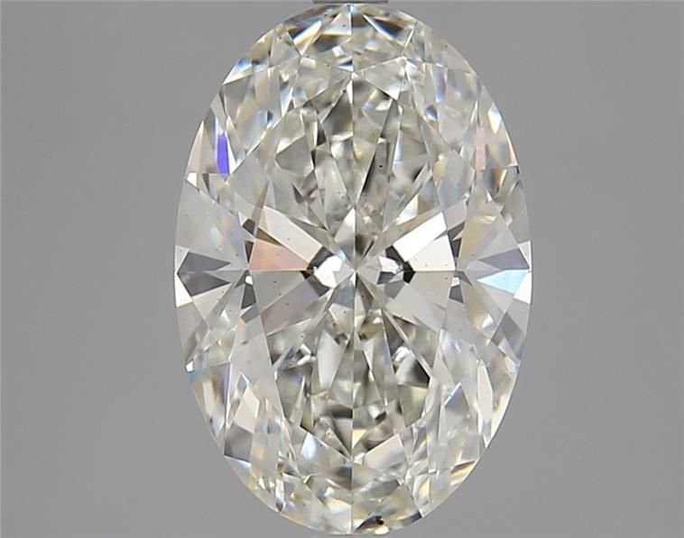 3.18ct H VS2 Rare Carat Ideal Cut Oval Lab Grown Diamond