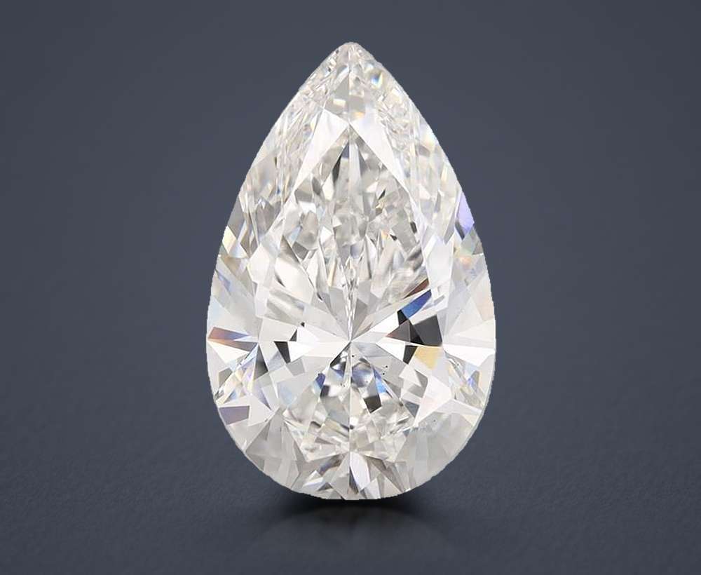 5.00 Carat Pear Lab Diamond