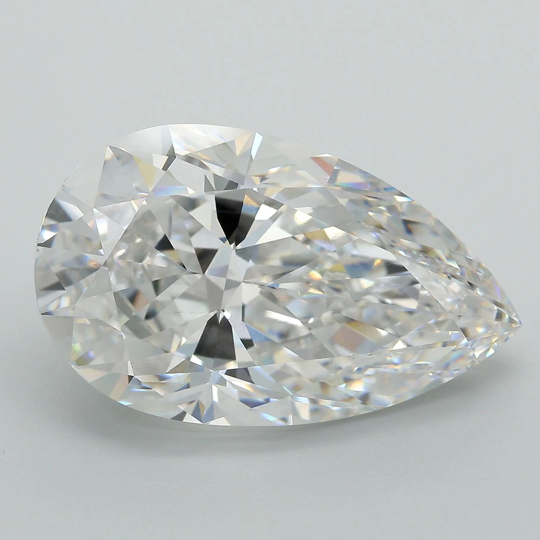 21.87ct E VVS2 Rare Carat Ideal Cut Pear Lab Grown Diamond