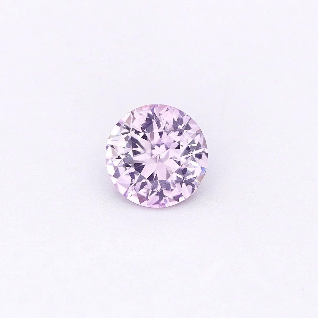 0.54 Carat Pink Round Sapphire