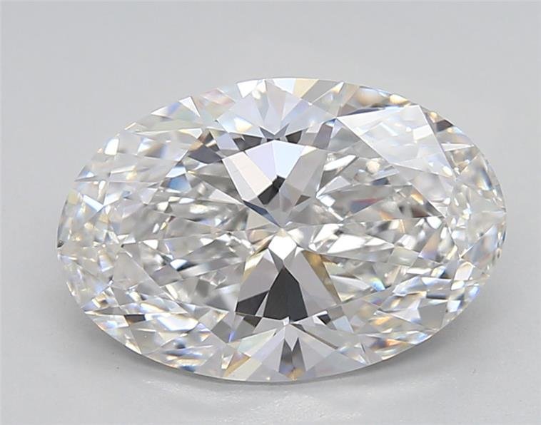 2.85ct E VVS2 Rare Carat Ideal Cut Oval Lab Grown Diamond