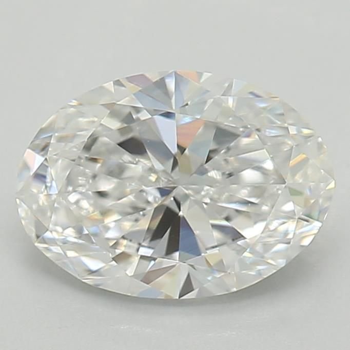 0.61ct D VVS2 Very Good Cut Oval Lab Grown Diamond