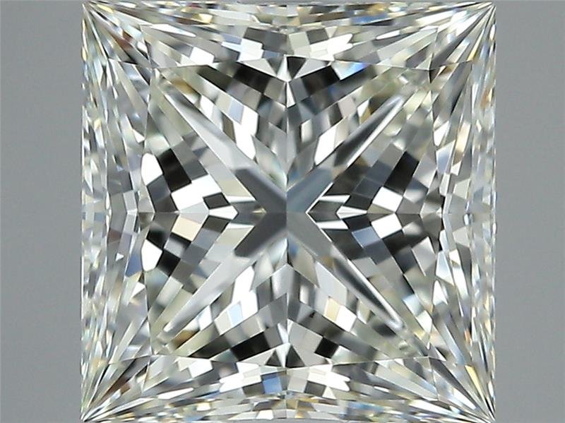 3.02ct K VS1 Rare Carat Ideal Cut Princess Diamond
