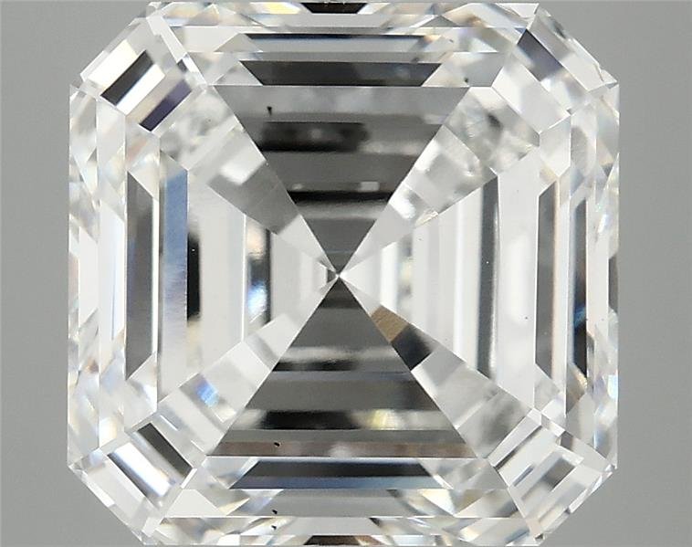 7.05ct F VS2 Excellent Cut Asscher Lab Grown Diamond