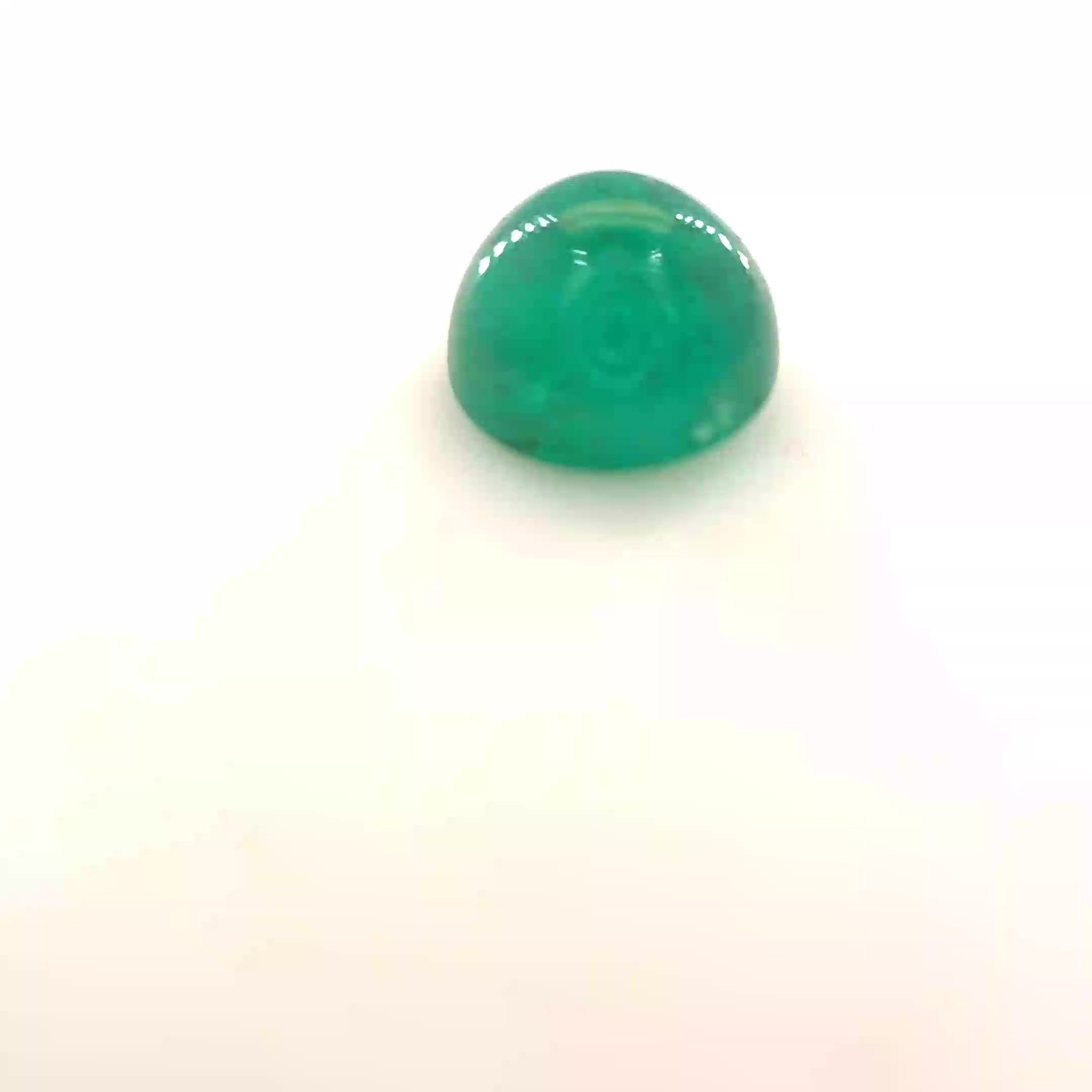 1.18 Carat Green Round Emerald