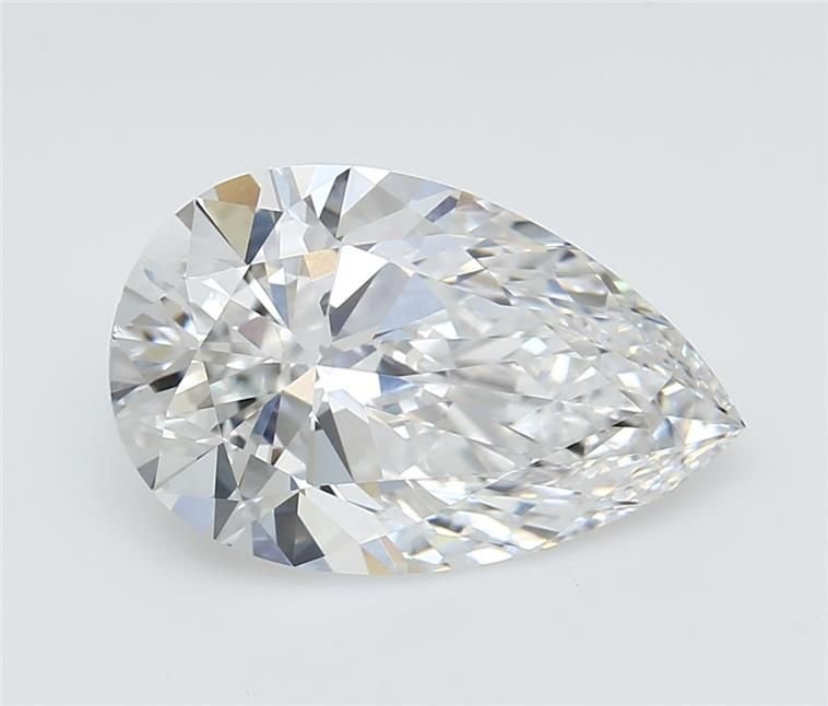 5.09ct E VVS2 Rare Carat Ideal Cut Pear Lab Grown Diamond
