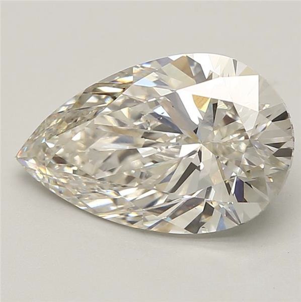 4.05ct H VS2 Rare Carat Ideal Cut Pear Lab Grown Diamond