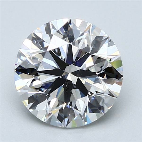 3.01ct F SI1 Rare Carat Ideal Cut Round Diamond