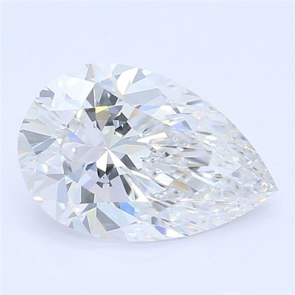 0.76ct E VVS2 Rare Carat Ideal Cut Pear Lab Grown Diamond