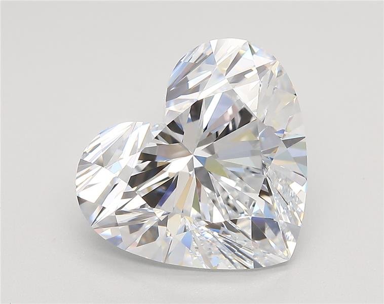 5.34ct D VS2 Rare Carat Ideal Cut Heart Lab Grown Diamond