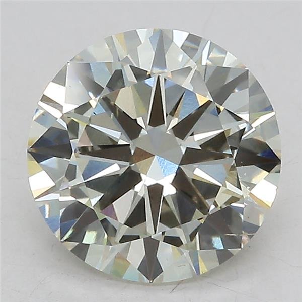 3.01ct J VS2 Excellent Cut Round Lab Grown Diamond