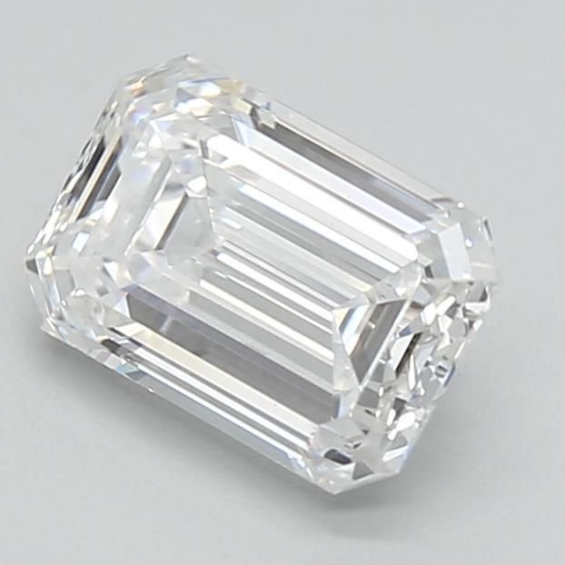 1.42ct D VVS2 Rare Carat Ideal Cut Emerald Lab Grown Diamond